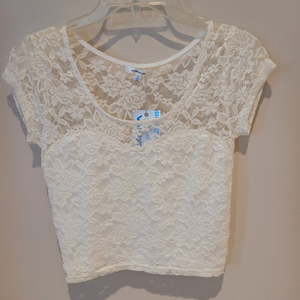 Lace White Top